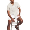 image:imageNautica Mens Sustainably Crafted Printed Linen ShortSleeve ShirtSail White