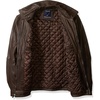 image:imageNautica Mens Wool Blend Lightweight Insulated Jacket  Printed Daimond Quilted InteriorChocolate