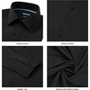 image:imageNautica Regular Fit Long Sleeve Button Down Dress Shirts for Men  Wrinkle Free Long Sleeve Shirt Mens Formal 4Way StretchBlack