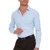 image:imageNautica Regular Fit Long Sleeve Button Down Dress Shirts for Men  Wrinkle Free Long Sleeve Shirt Mens Formal 4Way StretchBlue