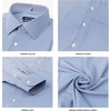 image:imageNautica Regular Fit Long Sleeve Button Down Dress Shirts for Men  Wrinkle Free Long Sleeve Shirt Mens Formal 4Way StretchBlue Plaid