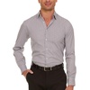 image:imageNautica Slim Fit Mens Dress Shirts Long Sleeve Performance Polyester Fabric Wrinkle Free 4Way StretchBlack Check