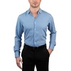 image:imageNautica Slim Fit Mens Dress Shirts Long Sleeve Performance Polyester Fabric Wrinkle Free 4Way StretchClassic Blue Plaid
