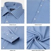 image:imageNautica Slim Fit Mens Dress Shirts Long Sleeve Performance Polyester Fabric Wrinkle Free 4Way StretchClassic Blue Plaid