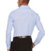 image:imageNautica Slim Fit Mens Dress Shirts Long Sleeve Performance Polyester Fabric Wrinkle Free 4Way StretchLight Blue Micro