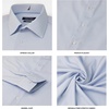 image:imageNautica Slim Fit Mens Dress Shirts Long Sleeve Performance Polyester Fabric Wrinkle Free 4Way StretchLight Blue Micro