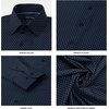 image:imageNautica Slim Fit Mens Dress Shirts Long Sleeve Performance Polyester Fabric Wrinkle Free 4Way StretchNavy Anchor
