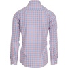 image:imageNautica Slim Fit Mens Dress Shirts Long Sleeve Performance Polyester Fabric Wrinkle Free 4Way StretchOrange and Blue Plaid