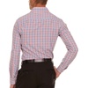 image:imageNautica Slim Fit Mens Dress Shirts Long Sleeve Performance Polyester Fabric Wrinkle Free 4Way StretchOrange and Blue Plaid