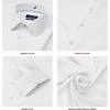 image:imageNautica Slim Fit Mens Dress Shirts Long Sleeve Performance Polyester Fabric Wrinkle Free 4Way StretchWhite Solid