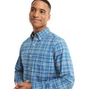image:imageNautica Young Mens School Uniform Long Sleeve Performance Oxford ButtonDown ShirtWindsurf Blue