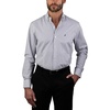 image:imageNAUTICA Slim Fit 100 Cotton Mens Dress Shirts Long Sleeve Wrinkle Resistant FormalBlue Mini Stripes