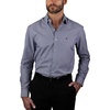 Navy Check Stripe