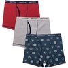 image:imageNautica Boys Boxer Briefs  36 Pack Comfort Stretch Cotton Kids Underwear Boxers for Boys with Contour Pouch Sizes 618NavyLight Heather GreyRed3pk