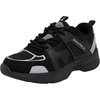 image:imageNautica Kids Boys amp Girls LaceUp Sneakers  Athletic Shoes for Running amp Walking with Cushioned Insole and Comfortable Fit for Big and Little KidsBlack Silver