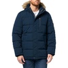 image:imageNautica Mens Faux Fur Trim Puffer Jacket With Removable HoodNavy