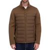 image:imageNautica Mens Lightweight Softshell Jacket  Bonded Fleece Lining Regular Big amp Tall SizesOlive Brown