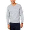 image:imageNautica Mens Long Sleeve Solid Classic VNeck SweaterGrey Heather