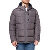 image:imageNautica Mens Midweight Quilted Faux Memory Puffer Jacket Adjustable Hood Insulated Winter CoatHeather Grey