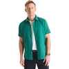 image:imageNautica Mens Nautica Sustainably Crafted Linen ShortSleeve ShirtGreen Leaf