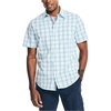 image:imageNautica Mens Navtech Slim Fit Plaid ShortSleeve ShirtSoft Blue