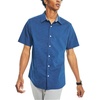 image:imageNautica Mens Navtech Slim Fit Printed Shortsleeve ShirtEstate Blue