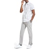image:imageNautica Mens Navtech Slim Fit Printed Shortsleeve ShirtSharkfin Grey