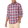 image:imageNautica Mens Plaid Poplin ShirtRusted Hull