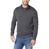 image:imageNautica Mens QuarterZip SweaterCharcoal Heather