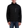 image:imageNautica Mens Quilted Midweight Stretch Quilted Jacket Full Zip Insulated Outerwear CoatOnyx