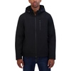 image:imageNautica Mens Sherpa Lined Softshell Jacket  Full Zip Adjustable Hood Wind ResistantBlack