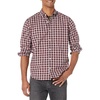 image:imageNautica Mens WrinkleResistant Plaid Wear to Work ShirtShipwreck Burgundy