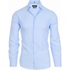 image:imageNautica Slim Fit Mens Dress Shirts Long Sleeve Performance Polyester Fabric Wrinkle Free 4Way StretchLight Blue Micro