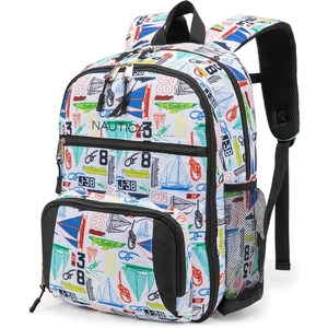 image:imageNautica Backpack for Kids  Kindergarten Elementary Children Backpack  16 Tall  SailboatsSailboats
