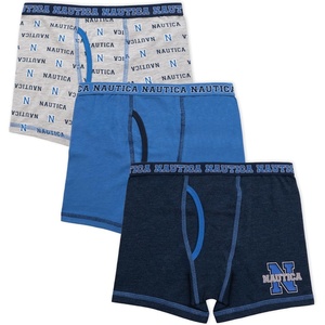 image:imageNautica Boys Boxer Briefs  36 Pack Comfort Stretch Cotton Kids Underwear Boxers for Boys with Contour Pouch Sizes 618NavyBluePrint3pk