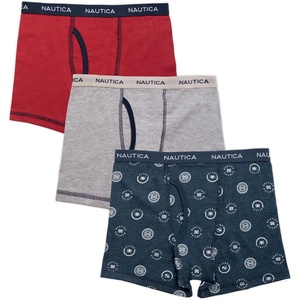 image:imageNautica Boys Boxer Briefs  36 Pack Comfort Stretch Cotton Kids Underwear Boxers for Boys with Contour Pouch Sizes 618NavyLight Heather GreyRed3pk