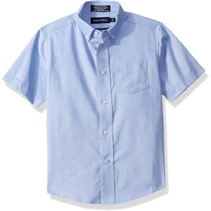 image:imageNautica Boys Short Sleeve Oxford ShirtBlue