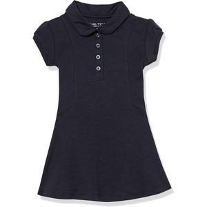 image:imageNautica Girls School Uniform Short Sleeve Polo DressNavyPrincess Seam