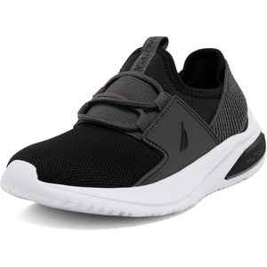 image:imageNautica Kids Athletic SlipOn Sneakers  Comfortable Bungee Running Shoes for Boys and Girls  Stylish and Supportive Footwear for Active Kids Big KidLittle KidToddlerBlack Grey