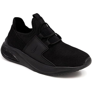 image:imageNautica Kids Athletic SlipOn Sneakers  Comfortable Bungee Running Shoes for Boys and Girls  Stylish and Supportive Footwear for Active Kids Big KidLittle KidToddlerBlack Mono 2