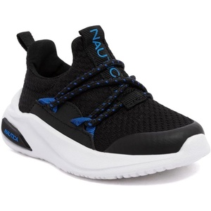 image:imageNautica Kids Athletic SlipOn Sneakers  Comfortable Bungee Running Shoes for Boys and Girls  Stylish and Supportive Footwear for Active Kids Big KidLittle KidToddlerBlack Cobalt
