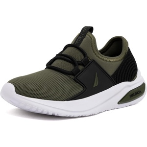 image:imageNautica Kids Athletic SlipOn Sneakers  Comfortable Bungee Running Shoes for Boys and Girls  Stylish and Supportive Footwear for Active Kids Big KidLittle KidToddlerOlive Black
