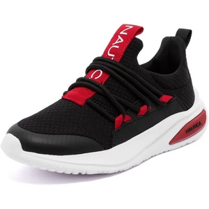 image:imageNautica Kids Athletic SlipOn Sneakers  Comfortable Bungee Running Shoes for Boys and Girls  Stylish and Supportive Footwear for Active Kids Big KidLittle KidToddlerBlack Black Red