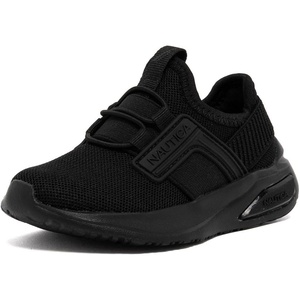 image:imageNautica Kids Athletic SlipOn Sneakers  Comfortable Bungee Running Shoes for Boys and Girls  Stylish and Supportive Footwear for Active Kids Big KidLittle KidToddlerBlack Monomavven