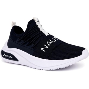 image:imageNautica Kids Athletic SlipOn Sneakers  Comfortable Bungee Running Shoes for Boys and Girls  Stylish and Supportive Footwear for Active Kids Big KidLittle KidToddlerNavy Whitesummr