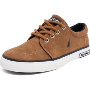 image:imageNautica Kids Boys LaceUp Fashion Sneakers LowTop Dress Shoes for Youth  Big KidLittle KidCognac Berrian