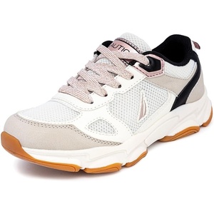 image:imageNautica Kids Boys amp Girls LaceUp Sneakers  Athletic Shoes for Running amp Walking with Cushioned Insole and Comfortable Fit for Big and Little KidsBone Black Goldjalbis