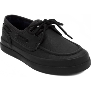 image:imageNautica Kids Casual Boat Shoe Loafers  School Shoes for Boys ToddlerLittle KidBig KidAllover Black