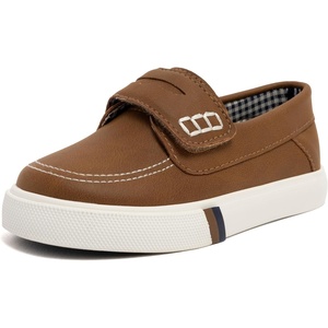 image:imageNautica Kids Casual Boat Shoe Loafers  School Shoes for Boys ToddlerLittle KidBig KidLight Tan Navy