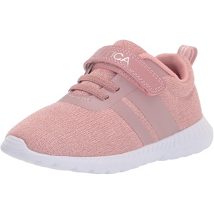 image:imageNautica Kids Fashion Sneaker Athletic Running Shoe with One Strap Boys  GirlsToddlerLittle KidMauve Sparkle